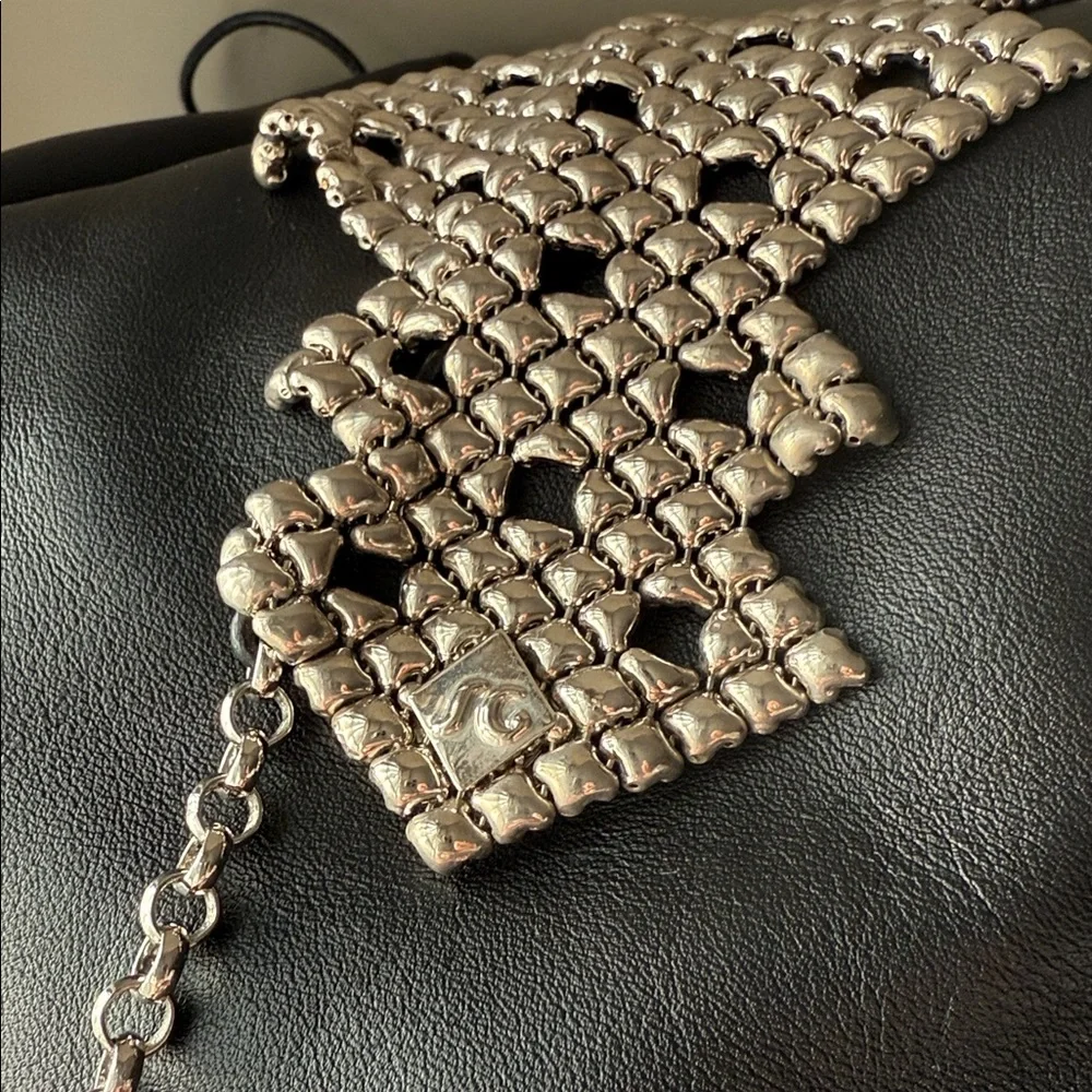 Sergio Gutierrez Liquid Metal black leather backpack Read Description - Picture 2 of 9